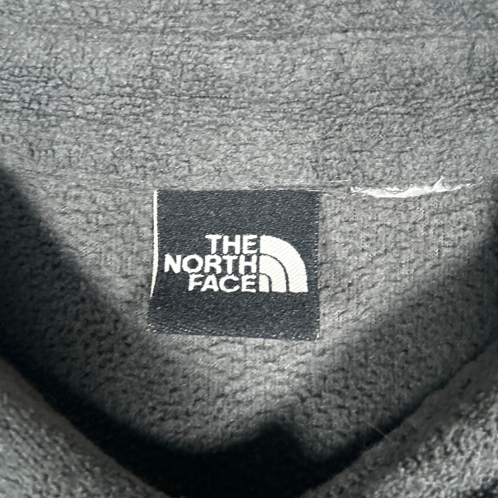 The North Face fleece buttoned jacket mens large Charcoal Grey outdoor hiking - Picture 6 of 16
